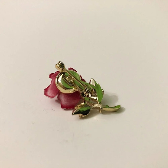 Lot of 4 Flower Pins Brooches Angel Rose Floral - Picture 7 of 14